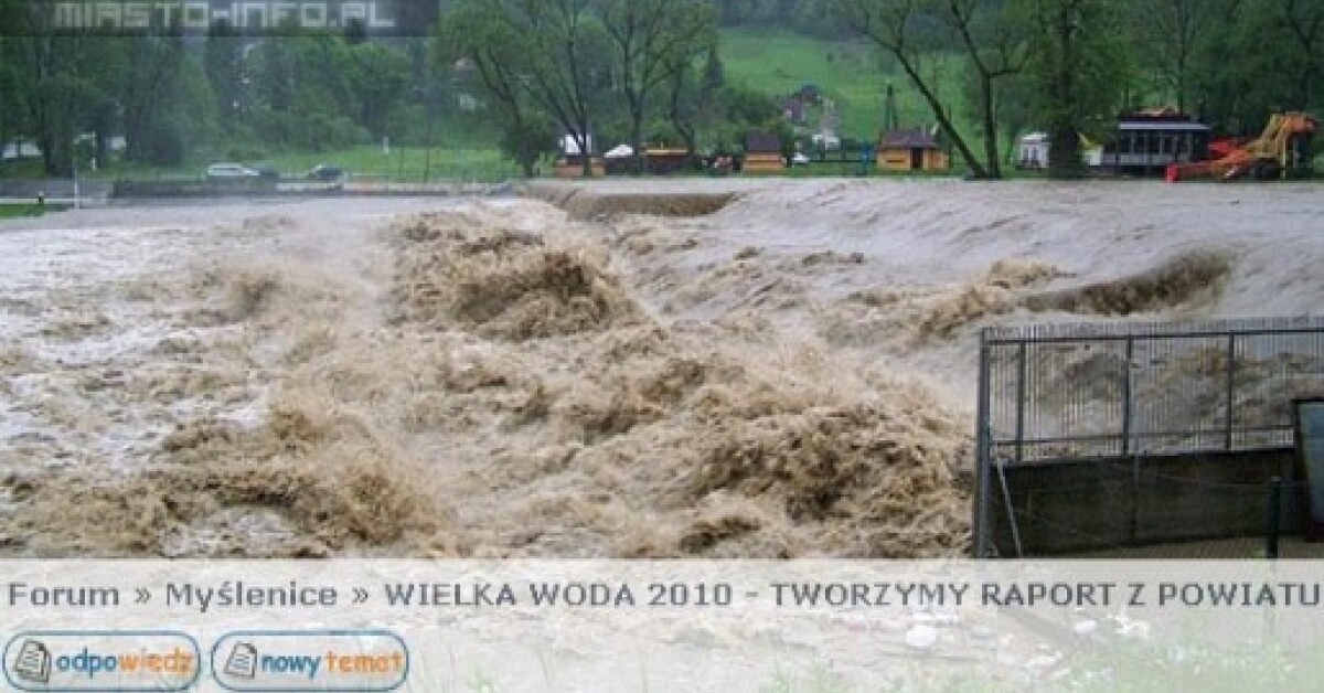 Wielka woda 2010: Tworzymy raport powodziowy z powiatu
