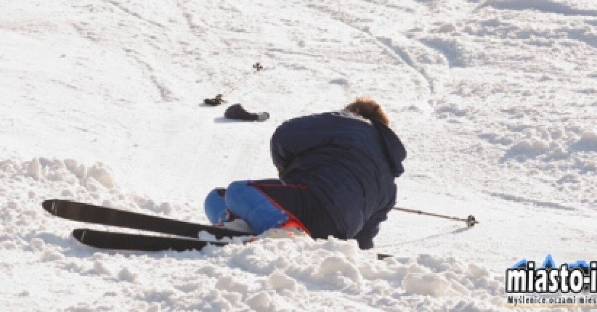 Wypadek na stoku: Pijany mężczyzna najechał na narciarkę