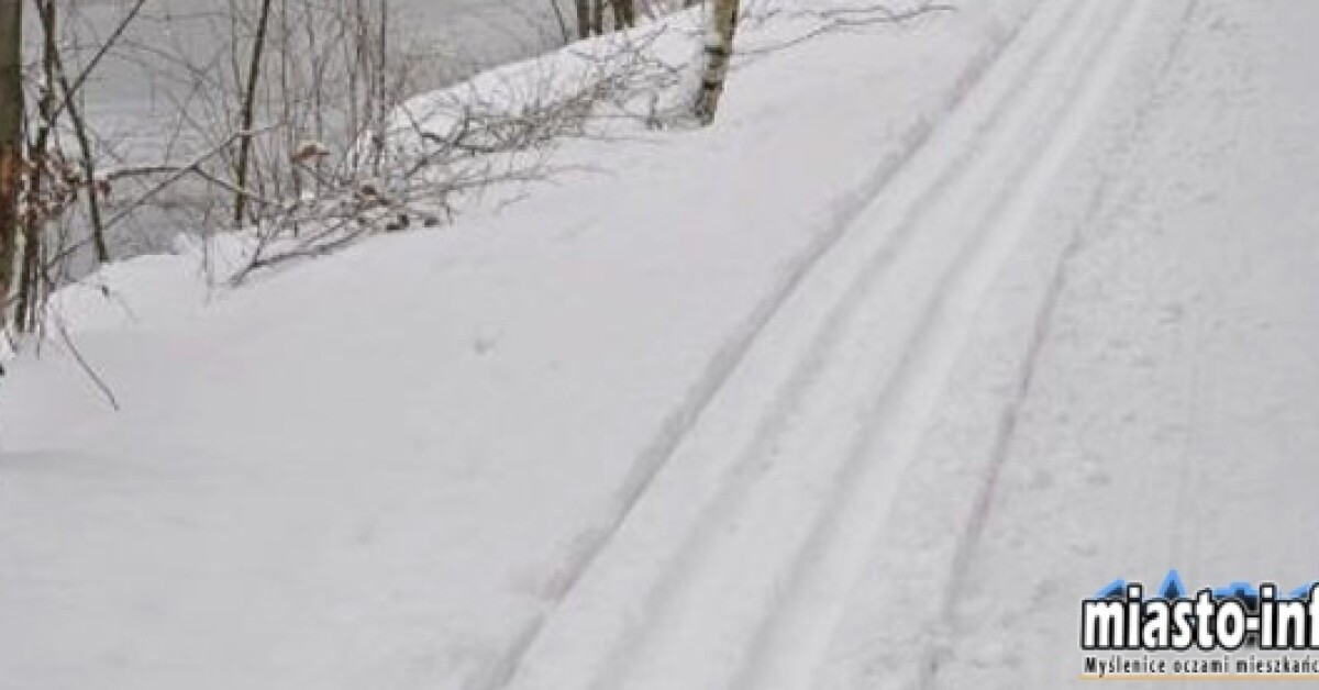 Zarabie: Ścieżka rowerowo-biegowa w zimie dla narciarzy