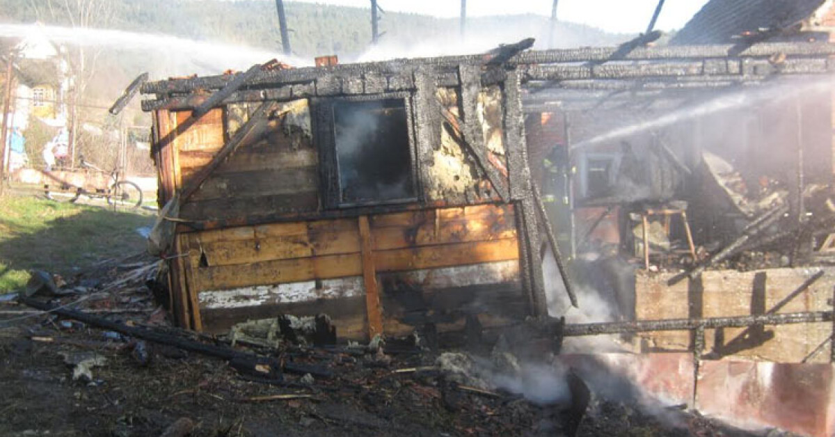 Stróża: Stodoła spłonęła całkowicie