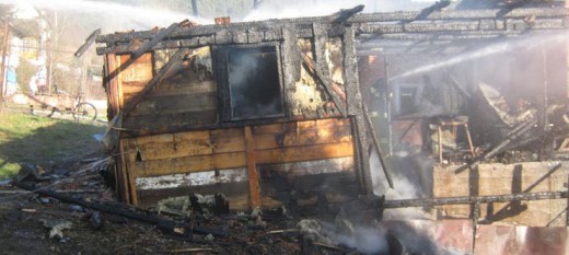 Stróża: Stodoła spłonęła całkowicie
