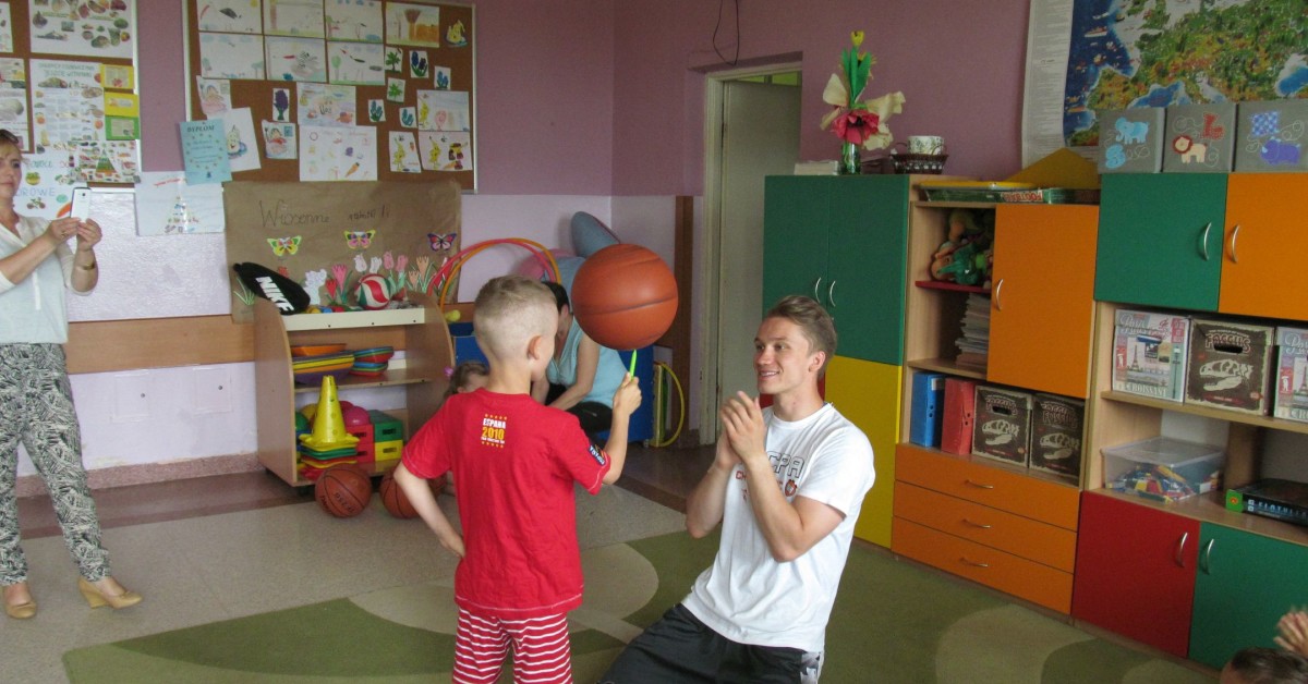 Nowa Wieś: Spotkanie z koszykarzem