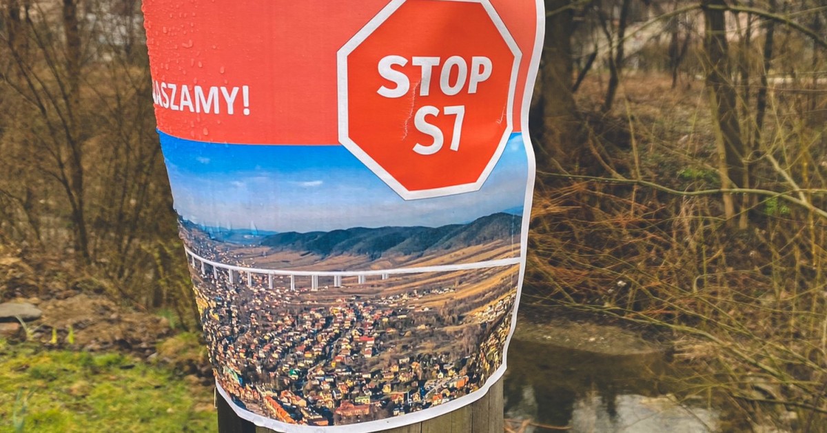 Ponad 4 tysiące podpisów mówiących „NIE dla projektu budowy S7 przez Myślenice”