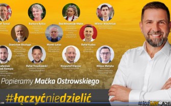 Poparcie dla Macieja Ostrowskiego płynie z różnych środowisk politycznych i społecznych