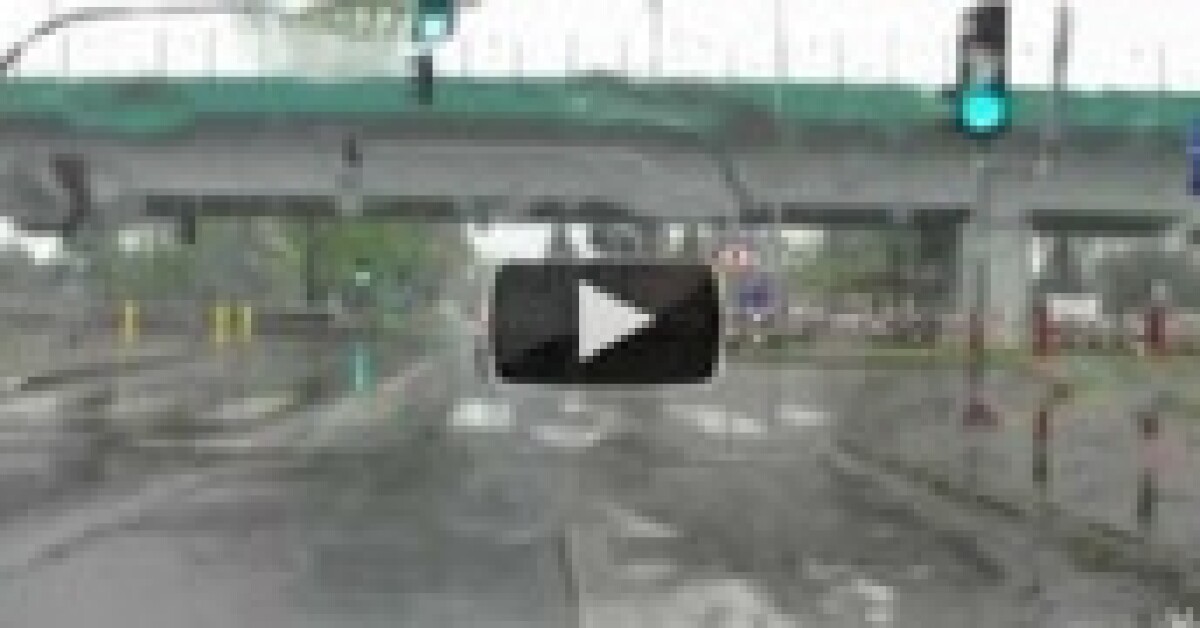 Deszczowy klip o Myślenicach z perspektywy kierowcy