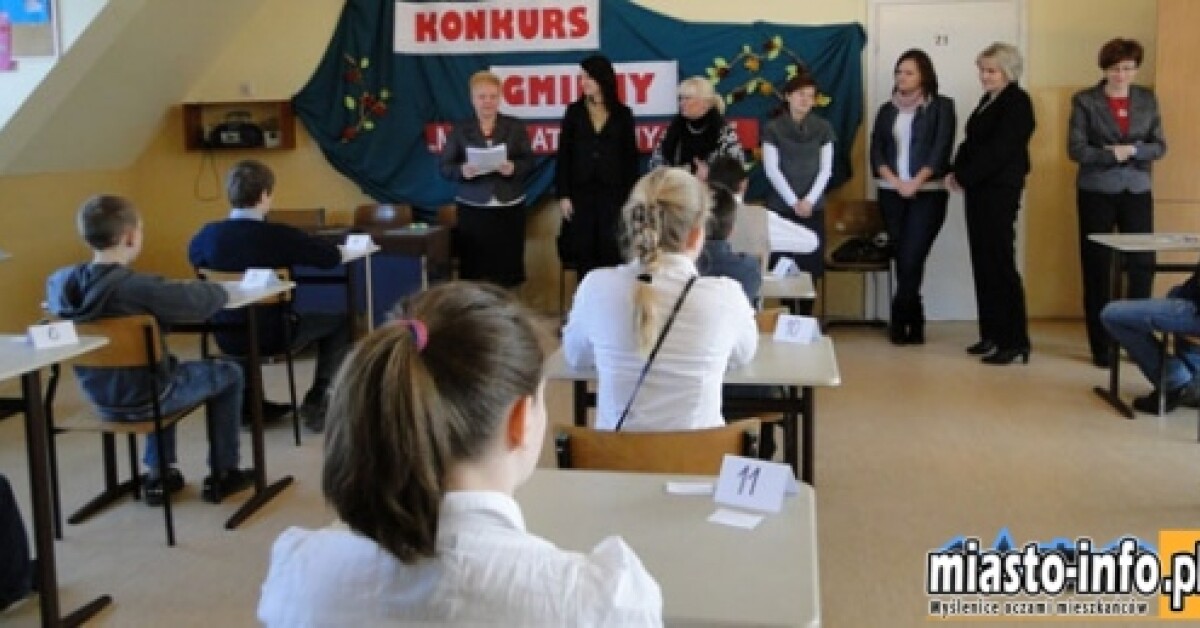 Sułkowice: Gminny Konkurs Matematyczny w Szkole Podstawowej