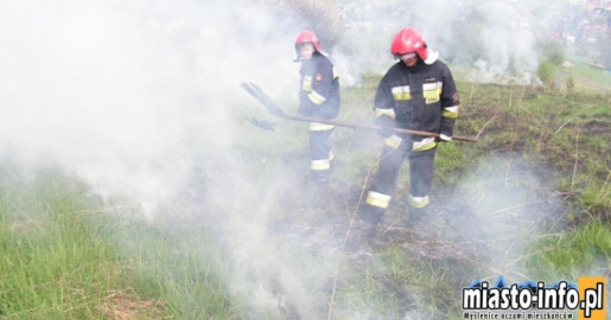 Wypalanie traw: W weekend strażacy interweniowali kilkadziesiąt razy