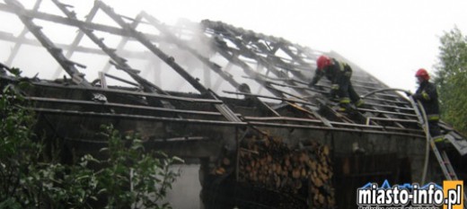 Krzyszkowice, Kornatka: Pożary w wyniku burzy