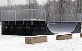 Skatepark Myślenice: Nowa mini rampa. Remont przeszkód w 2013 roku