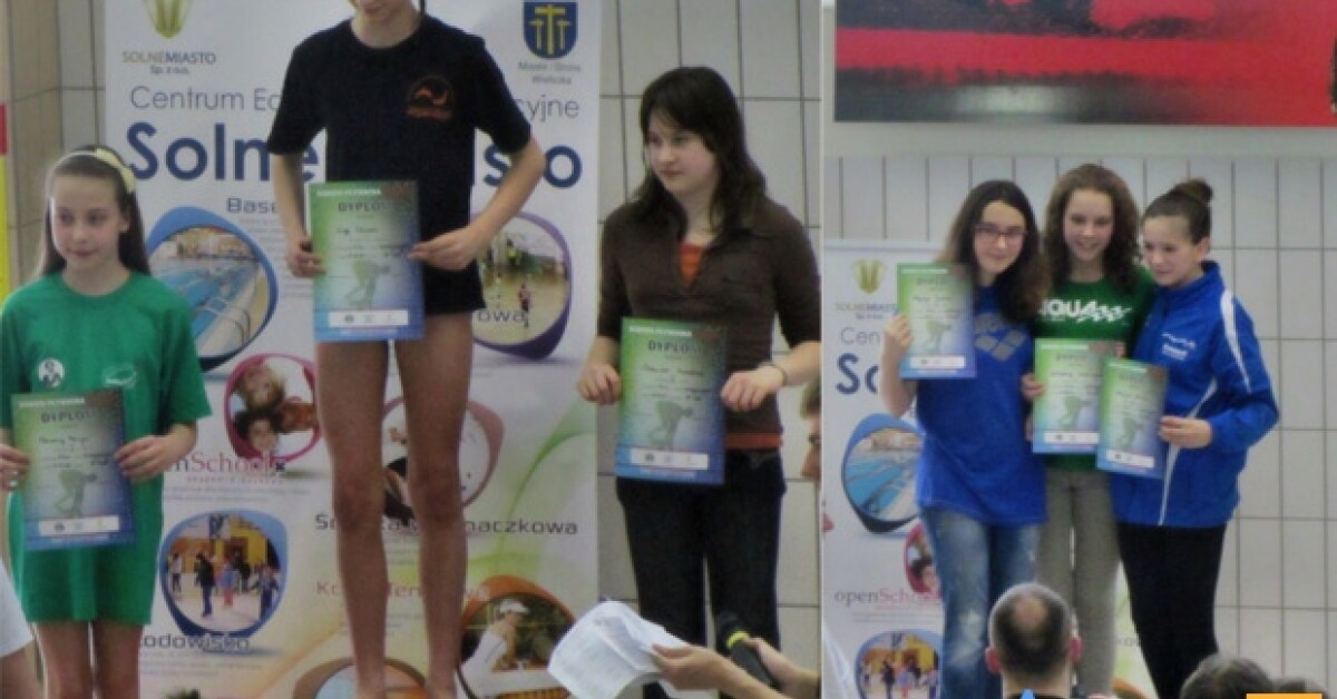 Pływanie: Cztery złote medale dla zawodniczek MSP Aquarius