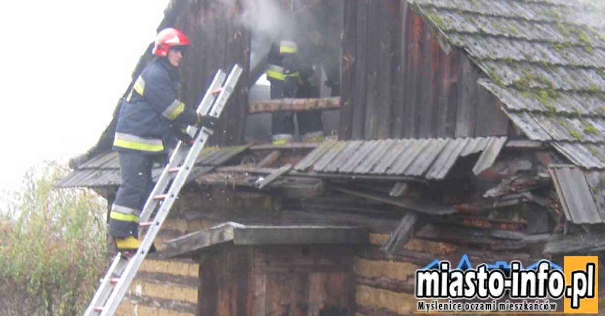 Siepraw: Spłonął drewniany dom. W środku był mężczyzna