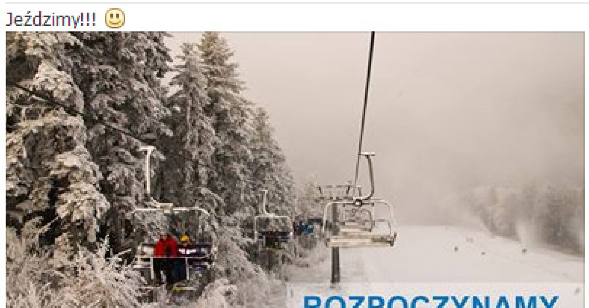 Stacja narciarska ruszyła. Pokrywa śnieżna ma 100 cm