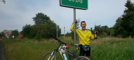 Z południa na północ: Krzysztof Wylegała dojechał do Łeby w 4 dni 