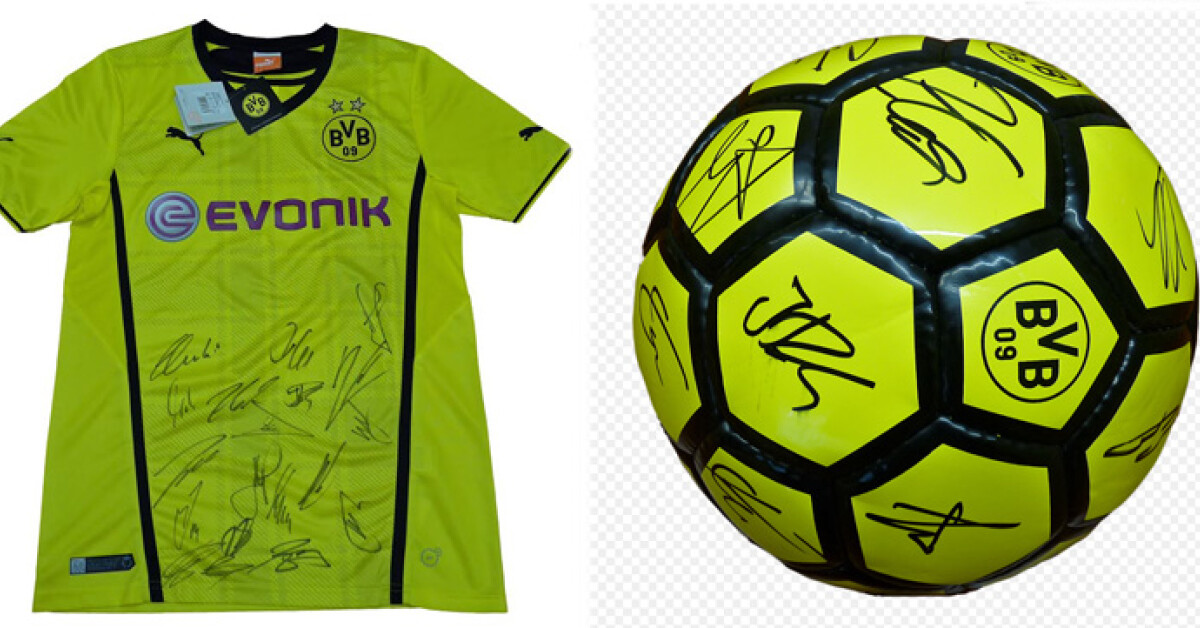 AUKCJA CHARYTATYWNA: Koszulki i piłka Borussi Dortmund