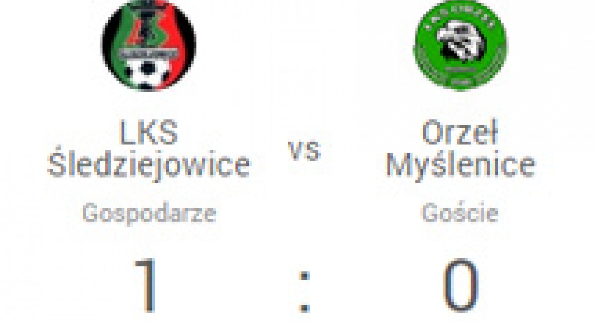 Piłka nożna V liga: Porażka Orła w Śledziejowicach i powrót do strefy spadkowej