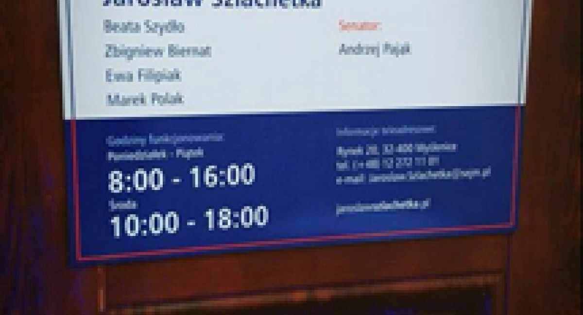 Myślenice: Otwarcie biura poselskiego PiS