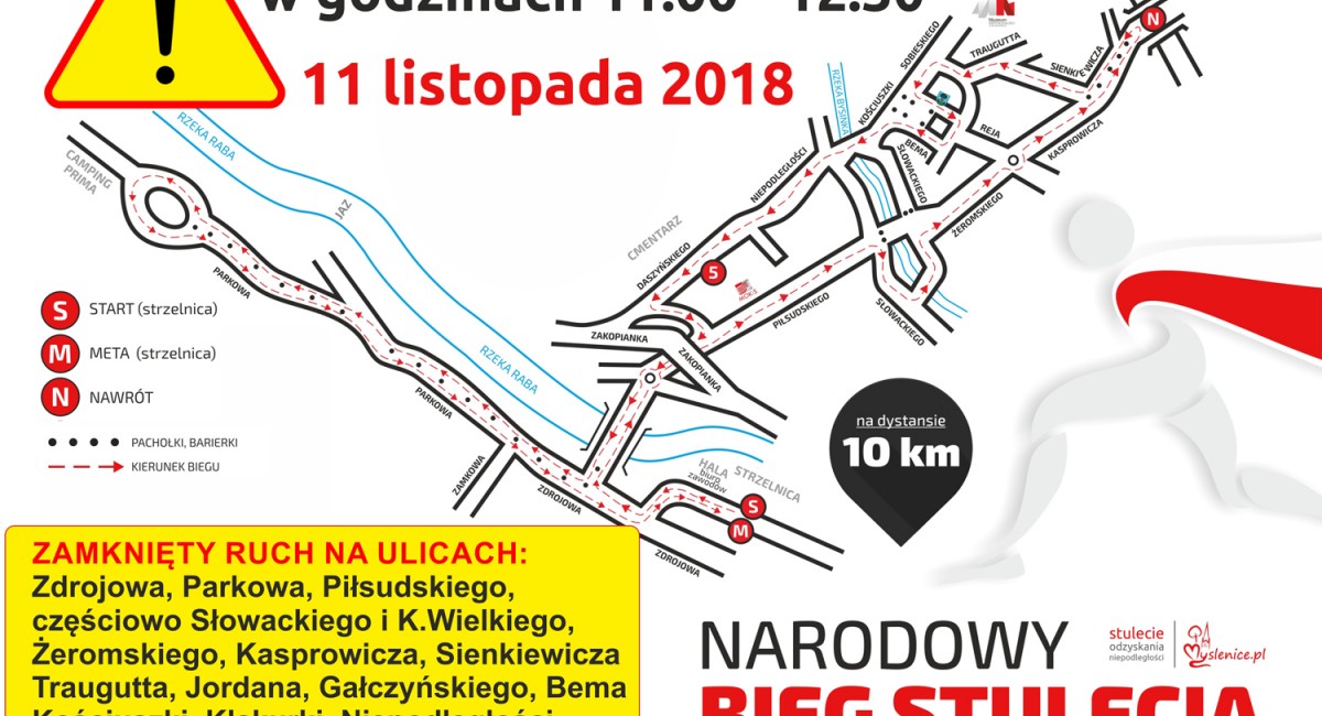 Utrudnienia w ruchu samochodowym w niedzielę 11 listopada