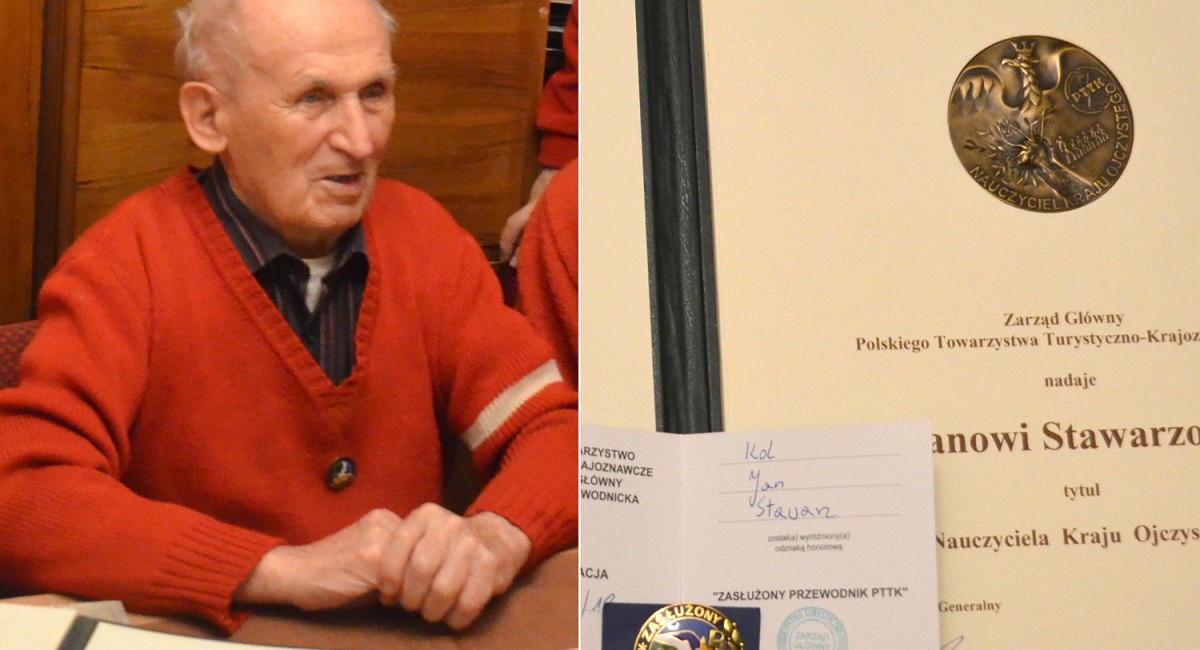 Przez lata organizował wycieczki turystyczno-krajoznawcze. Teraz otrzymał medal