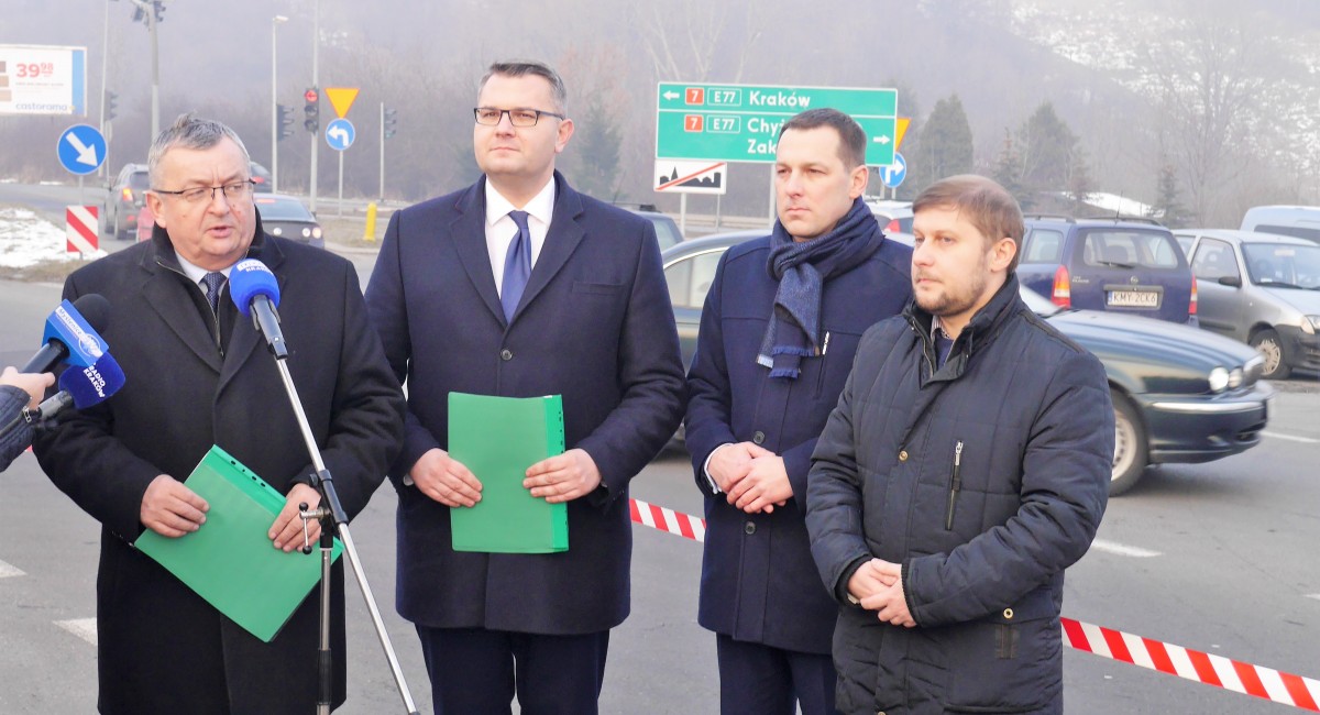 Budowa bezkolizyjnego skrzyżowania ul. Sobieskiego z Zakopianką coraz bliżej