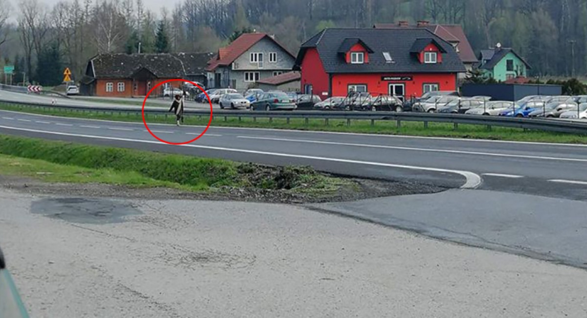 KIEROWCO UWAŻAJ! Ta kobieta regularnie spaceruje po Zakopiance