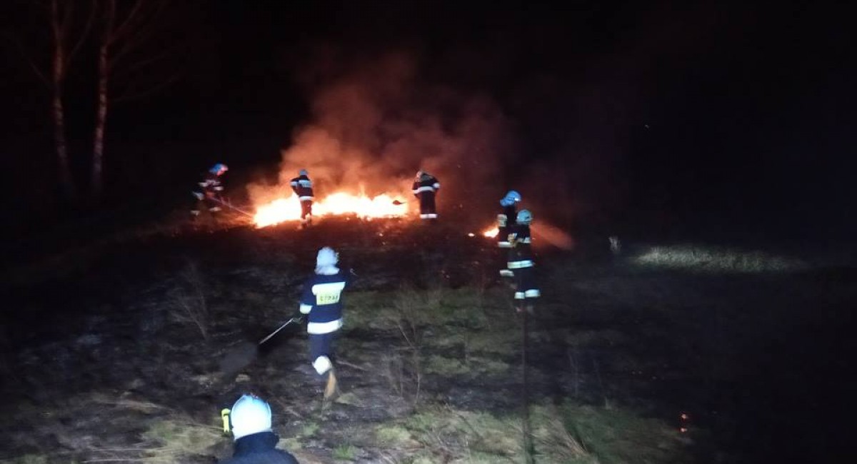 Mimo opadów deszczu i zielonej trawy, nieużytki dalej płoną