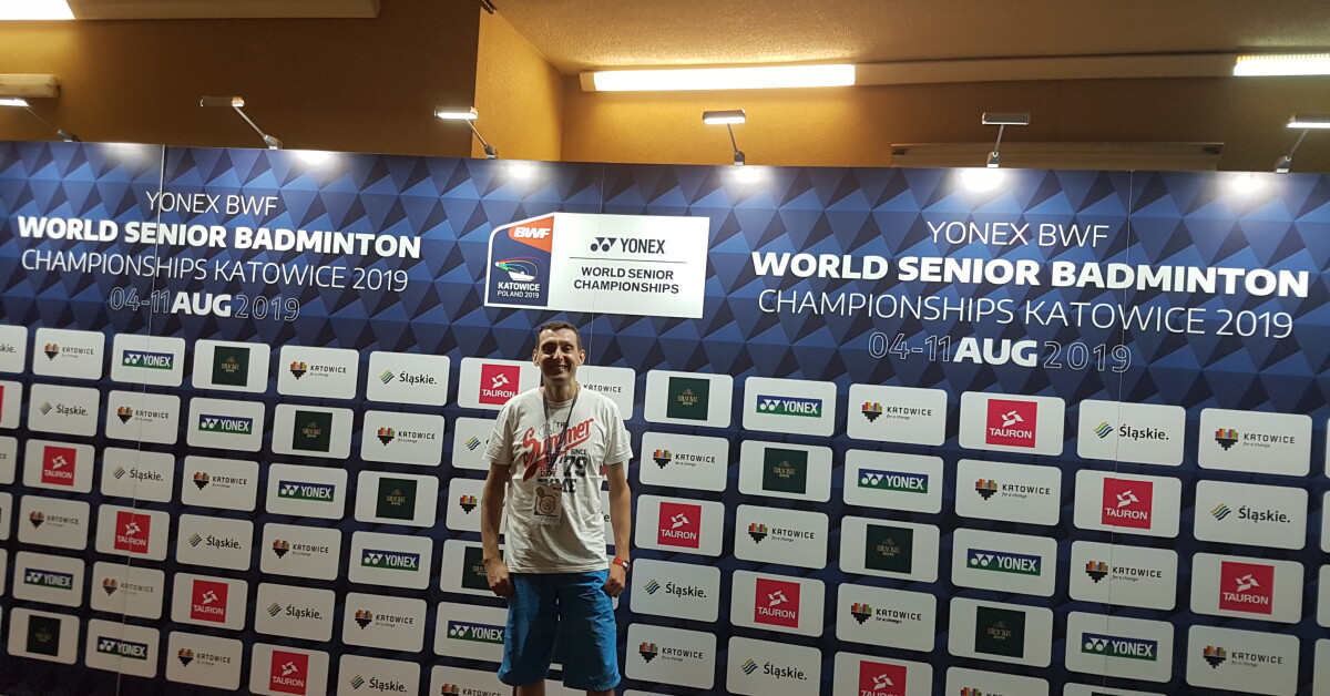 Tomasz Proszek zdobył dwa medale na "Narodowych Dniach Badmintona 2019"