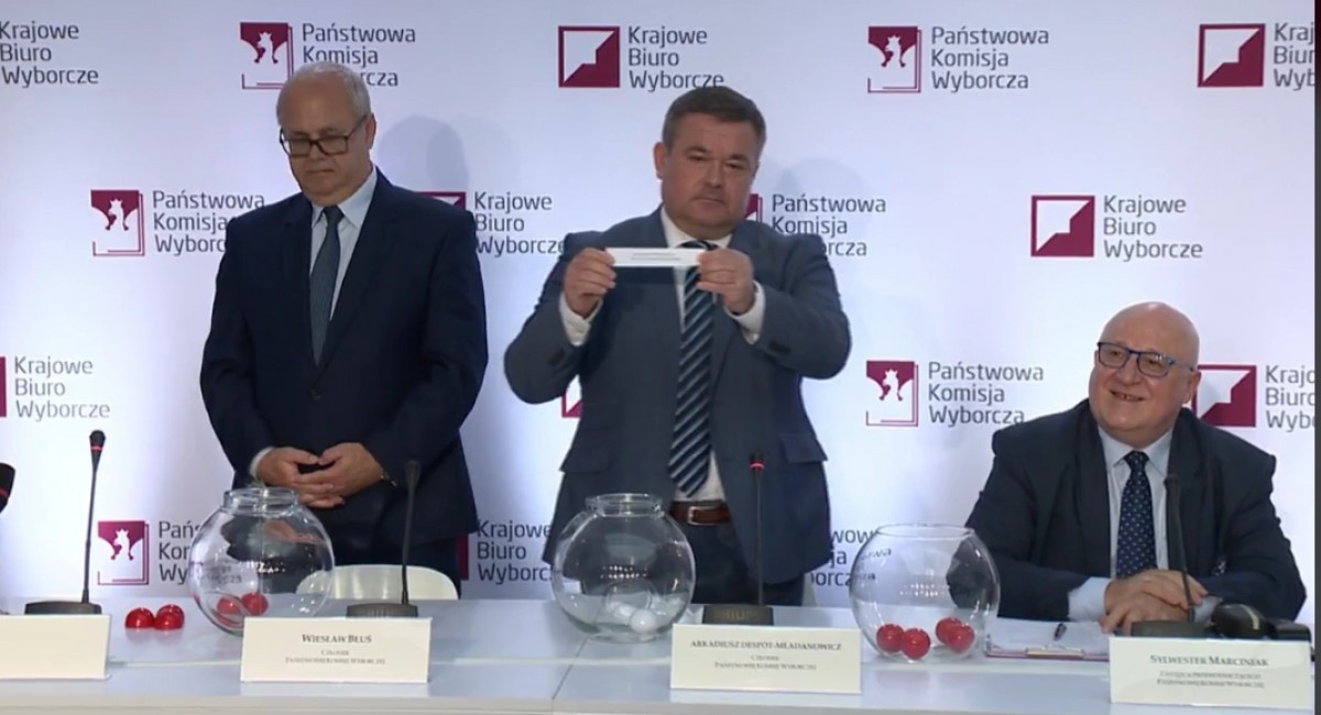 Państwowa Komisja Wyborcza rozlosowała numery list dla komitetów wyborczych