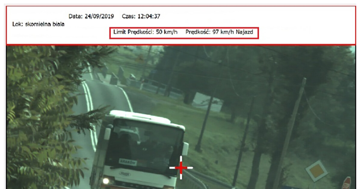 Skomielna Biała: Autobusem w terenie zabudowanym prawie setką