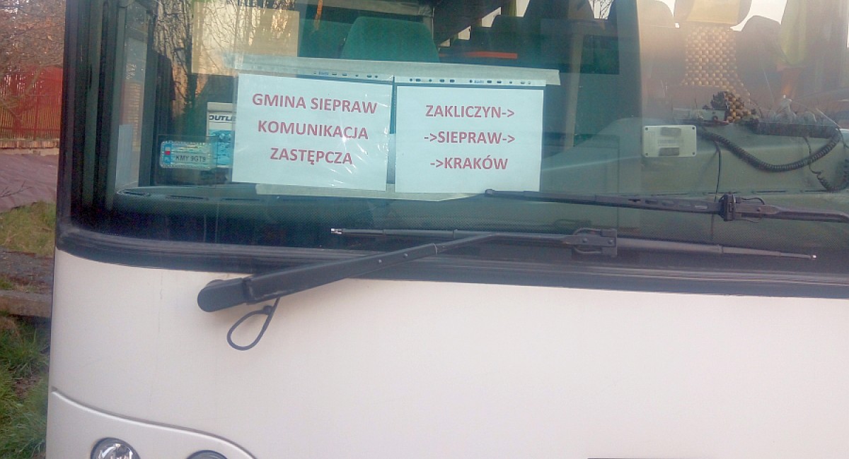 Gmina Siepraw wypuszcza bezpłatny autobus do Krakowa