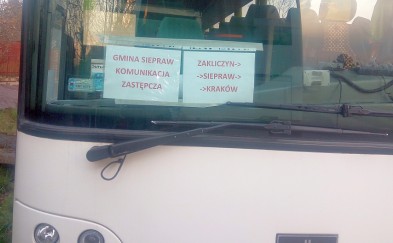 Gmina Siepraw wypuszcza bezpłatny autobus do Krakowa