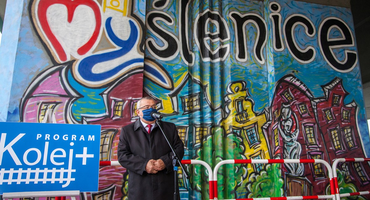 Minister infrastruktury Andrzej Adamczyk w Myślenicach ogłosił nabór do programu kolej plus