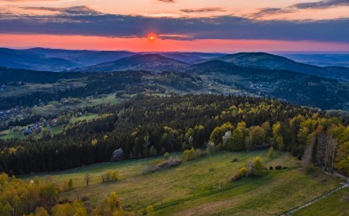 Polana Kudłacze: Zachód Słońca i widoki to powody dla których warto tu przyjść