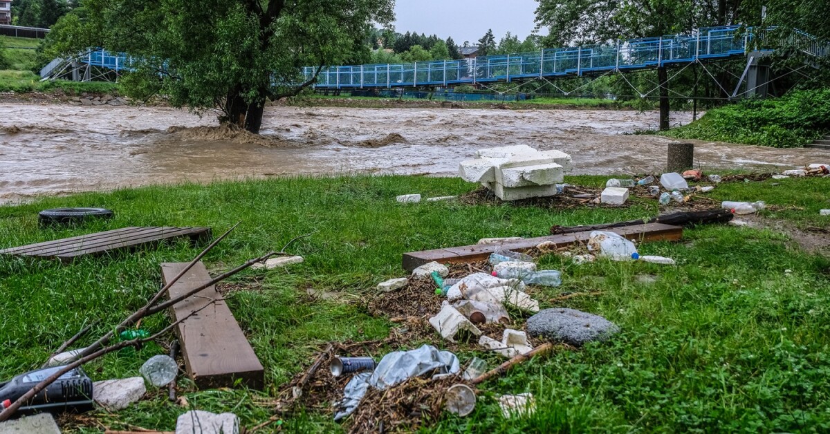 Gminny Zespół Zarządzania Kryzysowego szacuje powodziowe straty w gminie Myślenice