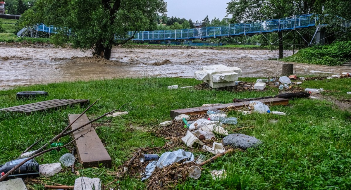 Gminny Zespół Zarządzania Kryzysowego szacuje powodziowe straty w gminie Myślenice