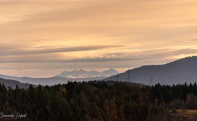 Tatry widziane z beskidzkiego szlaku