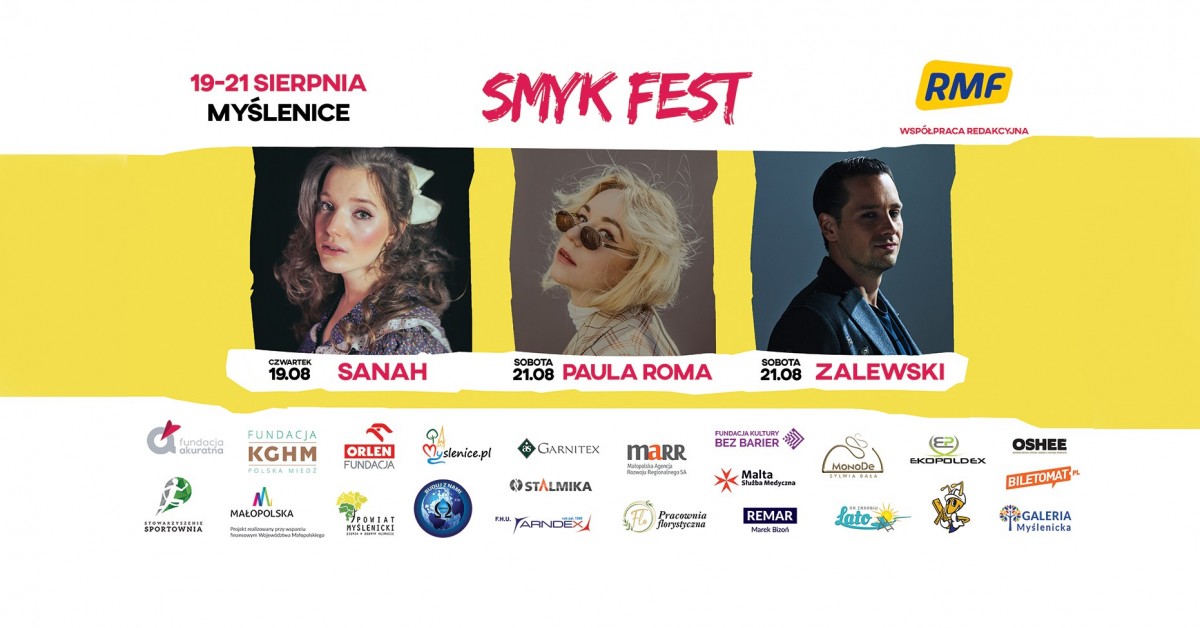 SMYK FEST 2021: Największy muzyczny festiwal charytatywny w Polsce zagra w Myślenicach