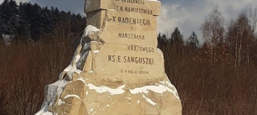 Tak wygląda pomnik na Przełęczy Sanguszki w Harbutowicach po renowacji