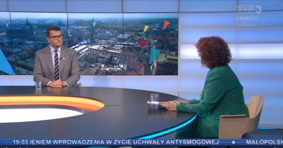 Jarosław Szlachetka w TVP: Obwodnica wschodnia za 5-7 lat, a kolej do Krakowa to perspektywa do 10 lat