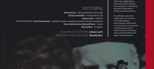 Spektakl w MOKiS: Kardynał Wyszyński. Prymas Niezłomny