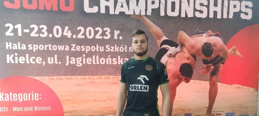 Jan Mastela na Mistrzostwach Europy Juniorów w Sumo