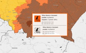 Będzie mocno padać. IMGW wydało ostrzeżenia I i II stopnia przed silnymi deszczami i burzami. "Przed nami bardzo dynamiczne 2 doby"