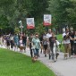 Myślenice. Przez Zarabie przeszła parada psów