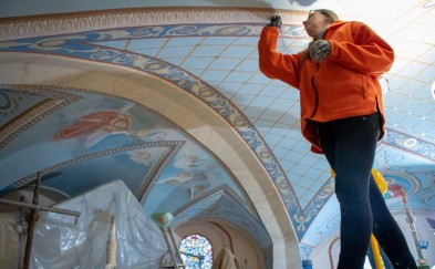 Myślenice. Trwają prace konserwacyjne w kościele pw. Narodzenia NMP. Burmistrz: „Jestem pod dużym wrażeniem”