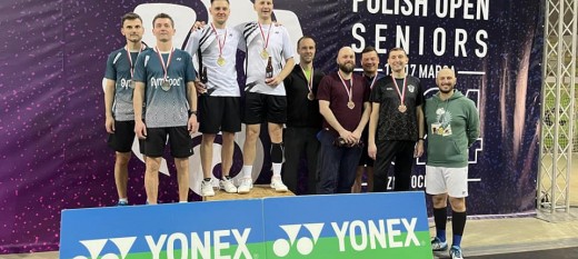 Polish Seniors Open w Badmintonie. Zawodnicy TKKF Uklejna z medalami