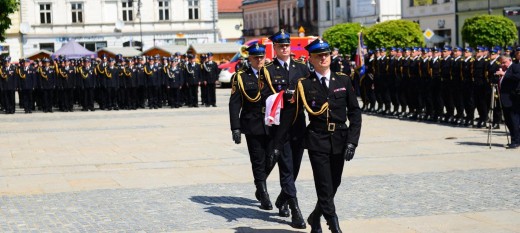 Strażacy z Myślenic na Małopolskich Obchodach Dnia Strażaka 2024