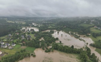 Działania powodziowe strażaków na terenie powiatu myślenickiego. Pełny raport