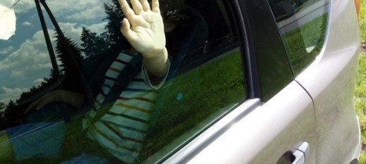 Policja apeluje: Nie zostawiaj dzieci i zwierząt w rozgrzanym samochodzie