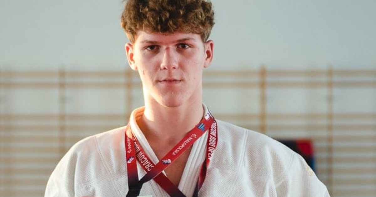 Hubert Strzelec ze srebrnym i brązowym medalem w Cracow Judo Open 2024