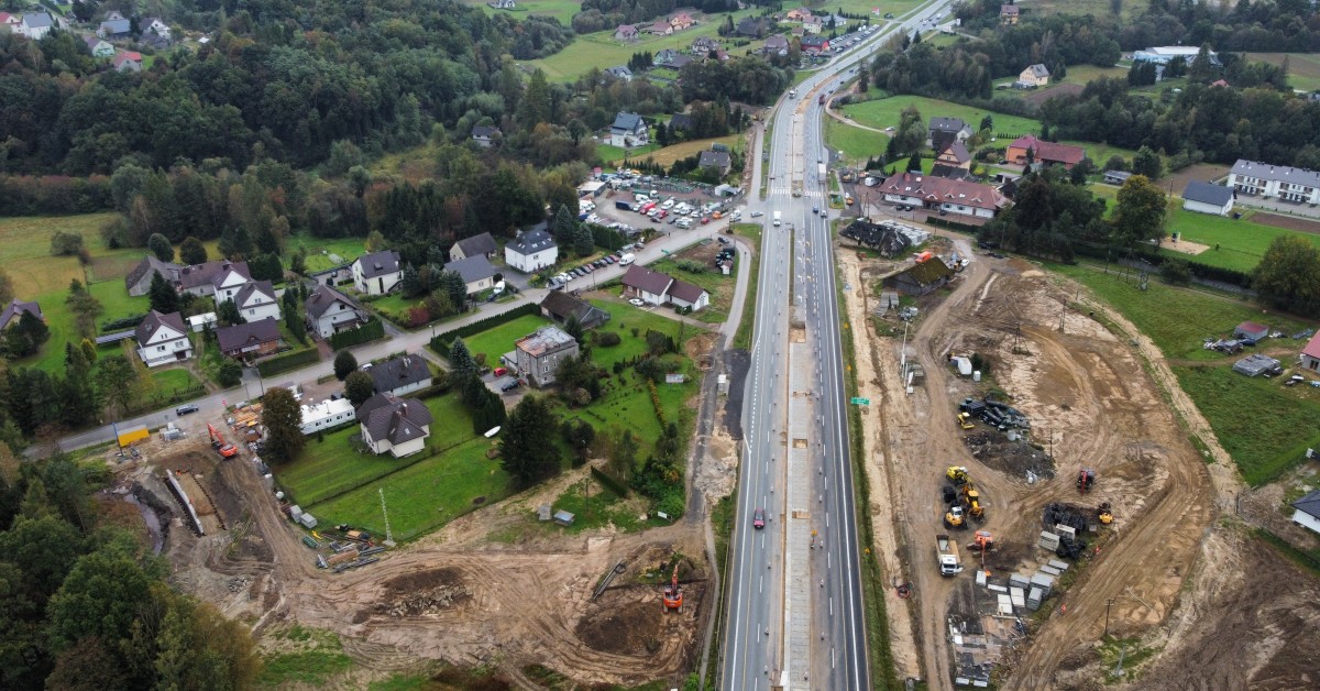 Trwa budowa tunelu. Drogowcy zamkną wyjazd z Krzyszkowic na Zakopiankę