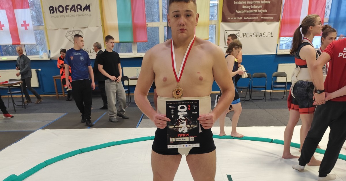 Puchar Polski Kadetów w Sumo: Kacper Żelazny na trzecim i piątym miejscu